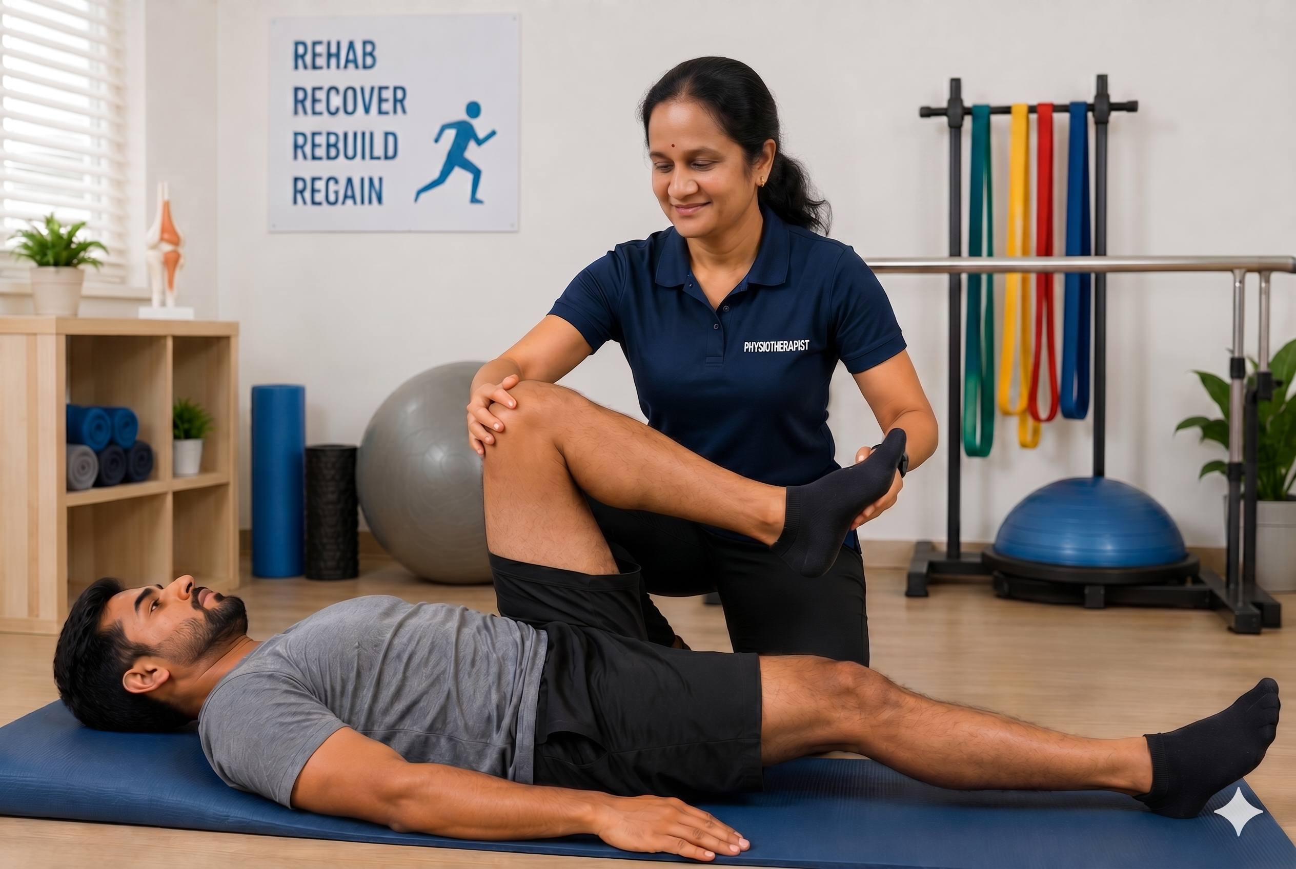 Indian patient consultation at Kovai Physio Coimbatore